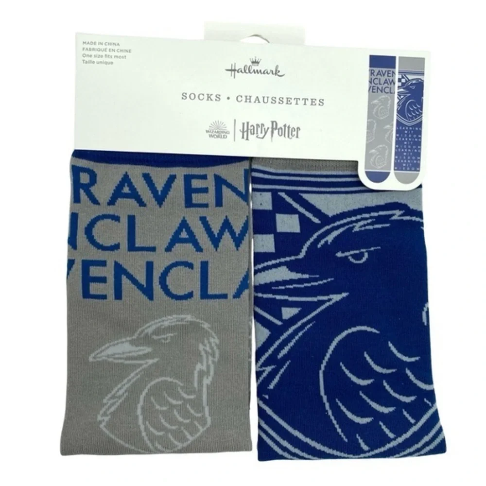 Wizarding World of Harry Potter x Hallmark Ravenclaw Crew Socks New